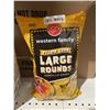 Image 2 : Western Family Yellow Corn Large Rounds Chips 300g x 12