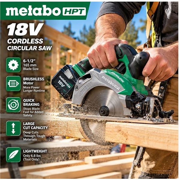 Metabo HPT 18V Cordless Circular Saw Kit