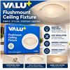 Image 2 : VALU+ Flushmount Ceiling Fixture Satin Nickel