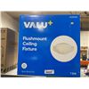 Image 4 : VALU+ Flushmount Ceiling Fixture Satin Nickel