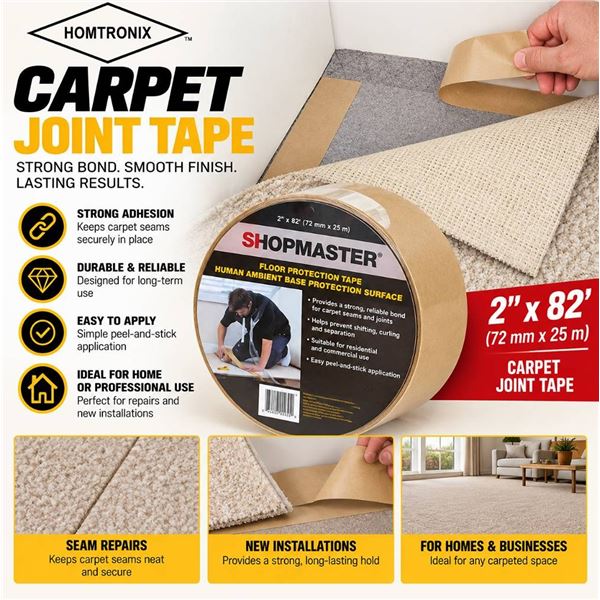 ShopMaster Floor Protector Tape 3" x 164' (20 Rolls)