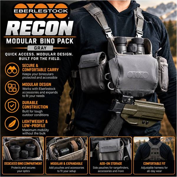 Eberlestock Recon Modular Bino Pack Gray