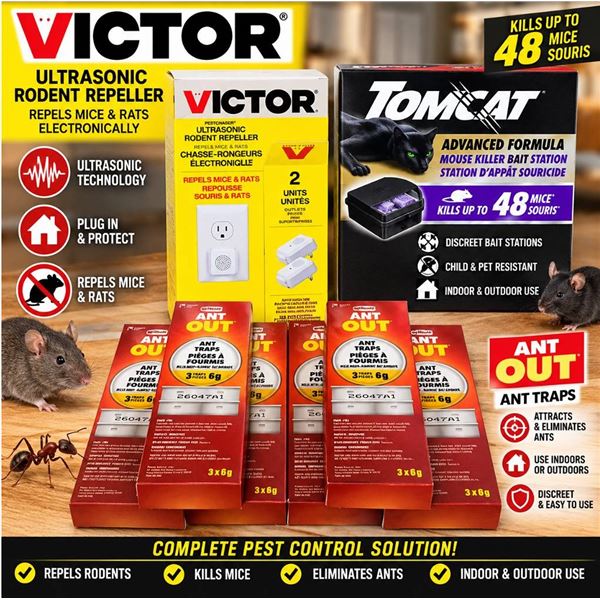 Lot of Pest Repellents And Ant/Mouse Traps Lot
