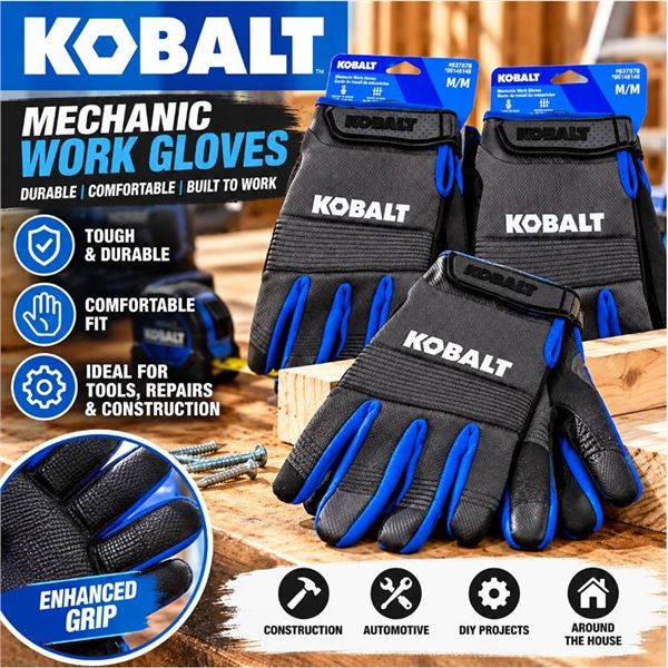 Kobalt Mechanic Work Gloves M/M Lot of 3