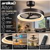 Image 1 : Artika Alton LED Ceiling Fan 60.9cm Black