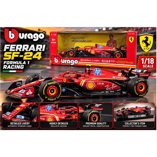Bburago 1:18 Ferrari SF-24 Diecast Model Car