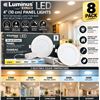 Image 1 : Luminus LED 4in Panel 8pk 2700K-5000K