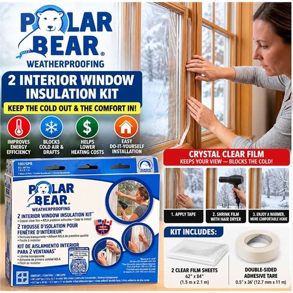 Polar Bear Window Insulation Kit Lot of 11