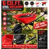 Image 1 : Steel Wheelbarrow 6 Cu. Ft. Red
