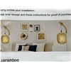 Image 4 : Frideko Home Rattan Wall Lamps, Set of 2
