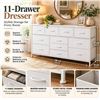 Image 1 : White 9-Drawer Dresser H010220 43-Inch