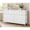 Image 2 : White 9-Drawer Dresser H010220 43-Inch