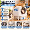 Image 1 : Kveode Self Cleaning Cat Litter Box White