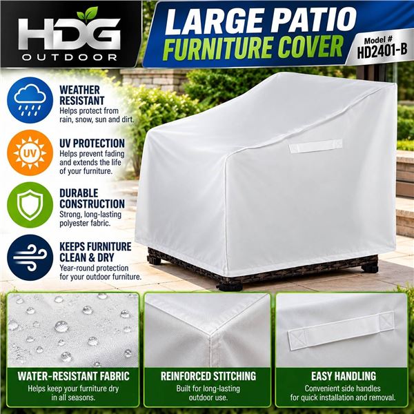HDG Outdoor Large patio furniture cover Model # HD2401-B
