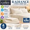 Image 1 : Comfy Bamboo World King 4pc Sheet Set White