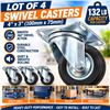 Image 1 : 4 Swivel Casters 4x3in 132lb Capacity