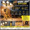Image 1 : 21000LM LED Work Light With Stand, Yellow