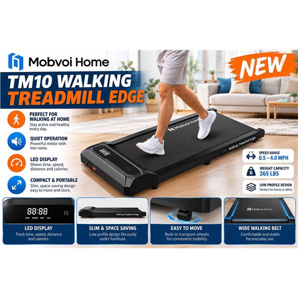 Mobvoi Home TM10 Walking Treadmill Edge New