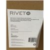 Image 3 : Rivet Planter White Tan Ceramic With Iron Stand