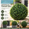 Image 1 : Landon & Co. Artificial Topiary Ball 15 in