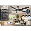 Image 1 : Home Decorators 60in Driskol Smart Ceiling Fan