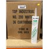 Image 3 : Lot of 36 Rain Buster No. 200 White Caulk Cartridges