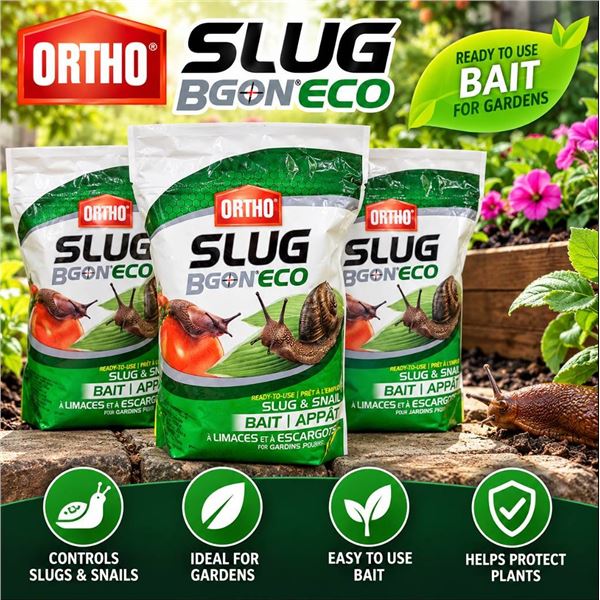 Lot of 3 Ortho Slug B Gon Eco Bait 1kg Garden Packs