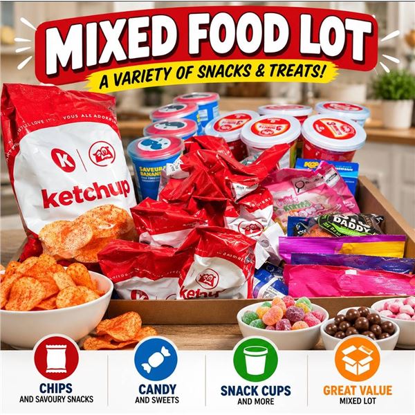Snack Food Lot With Sweets And Chips