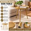 Image 1 : Round Side Table, Gold