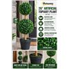 Image 1 : Outsunny 26" Artificial Topiary Plant in Pot