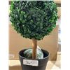 Image 3 : Outsunny 26" Artificial Topiary Plant in Pot