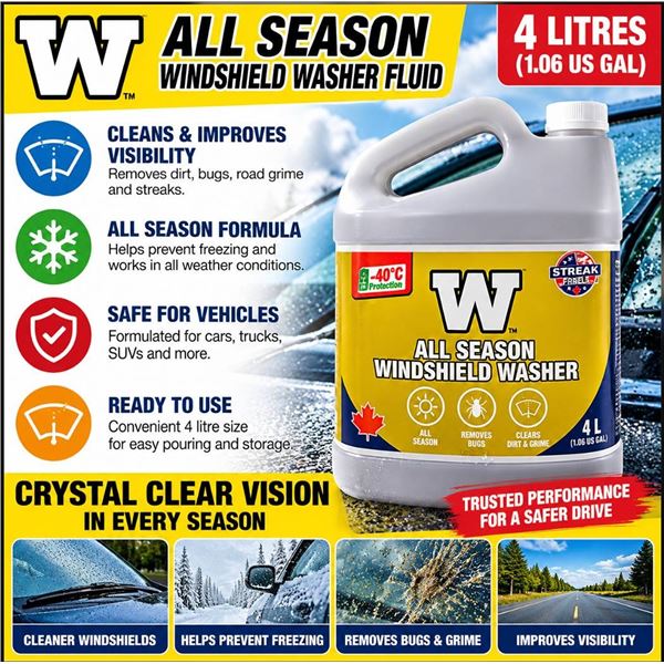 4x3.78L Blue Bomber Windshield Washer