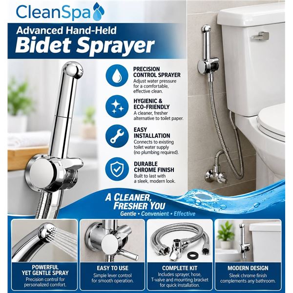 Brondell CleanSpa Hand-Held Bidet Sprayer