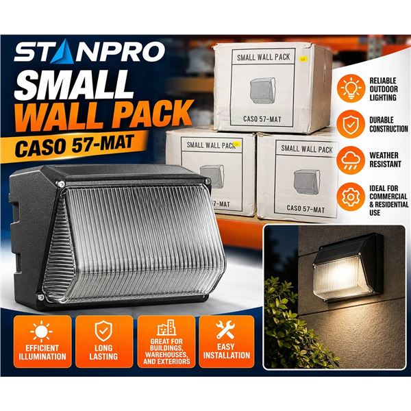 LOT OF 3 - Stanpro Small Wall Pack CASO 57-MAT