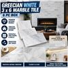 Image 1 : Greecian White 3"x6" Marble Tile, 6 Boxes each containing 8 Tiles (48 Tiles in lot total)
