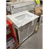 Image 2 : White Bathroom Vanity With Sink 30x22x37 in
