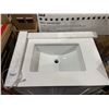 Image 4 : White Bathroom Vanity With Sink 30x22x37 in