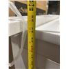 Image 7 : White Bathroom Vanity With Sink 30x22x37 in