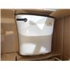 Image 6 : Glacier Bay 19-inch Extra Tall 2-Piece 1.28 GPF Single Power Flush Elongated White Toilet with Slow-