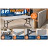 Image 1 : Plastic Folding Table with Carry Handle