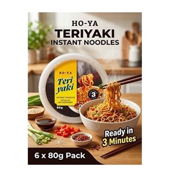 HO-YA Teriyaki Instant Noodles 6 x 80g