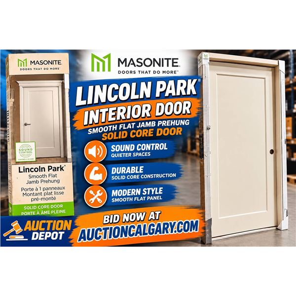 Lincoln Park Solid Core Prehung Door