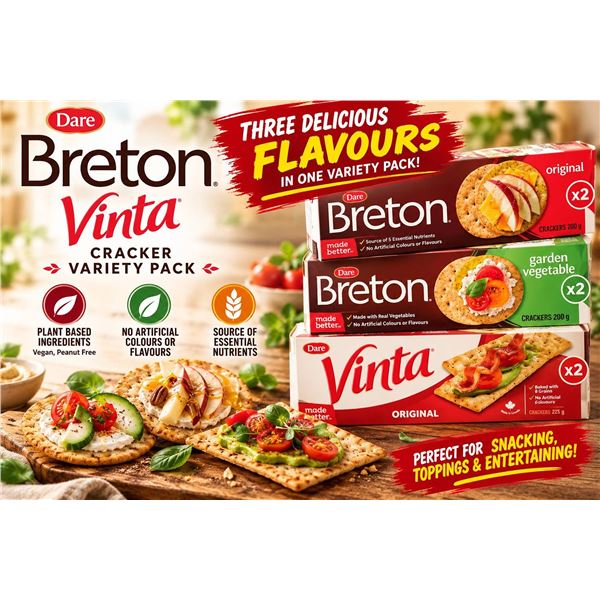 Dare Breton Vinta Cracker Variety Pack 1.25kg