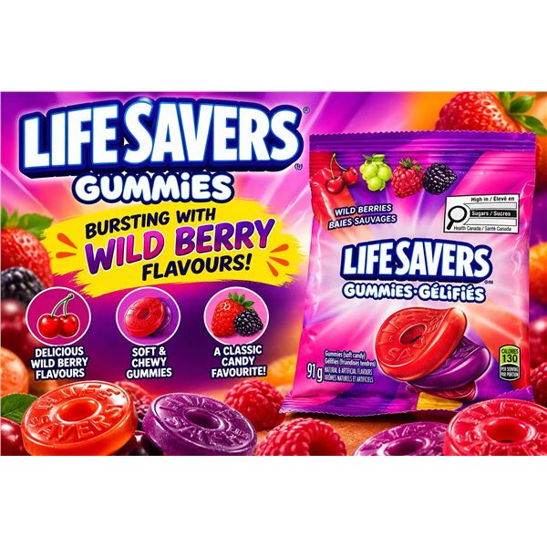 Life Savers Wild Berries Gummies 12 x 91g