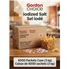 Image 1 : Gordon Choice Iodized Salt 6000 Sachets (3kg)