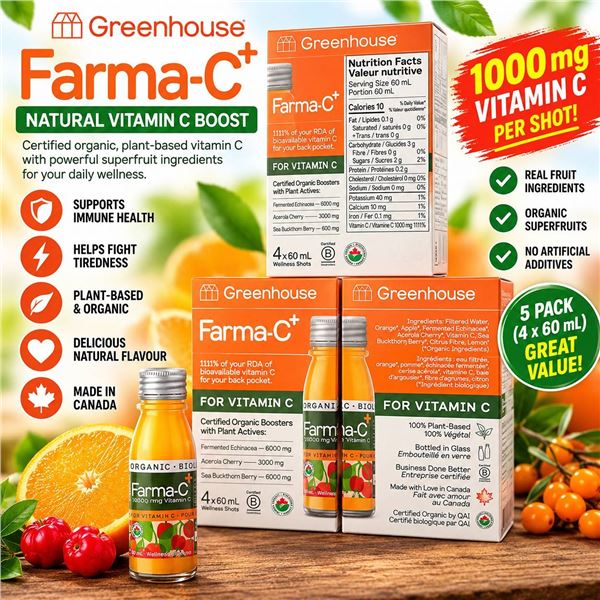 Greenhouse Farma-C+ Organic Booster 5x(4x60ml)