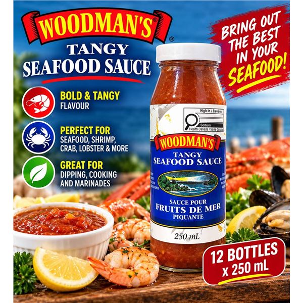 Woodman's Tangy Seafood Sauce 12x250mL