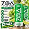 Image 1 : Zoa Lemon Lime Energy Drink 12 X 355ml Cans