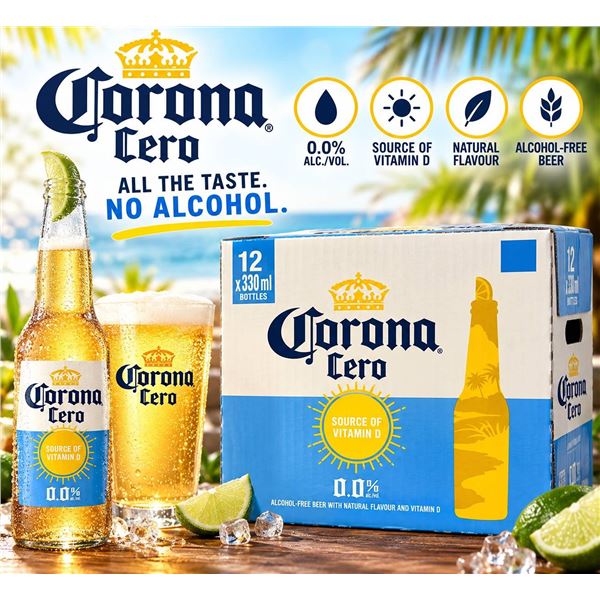 Corona Cero Non-Alcoholic Beer 12x330ml