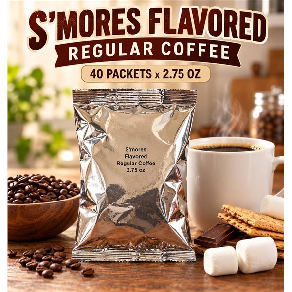 Lot of 40 S'mores Coffee Packs 2.75 oz Each